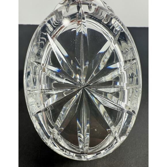 Bohemia Crystal 24% Lead Hand Cut Glass Basket Czech Republic Signed Pristine - Picture 9 of 10